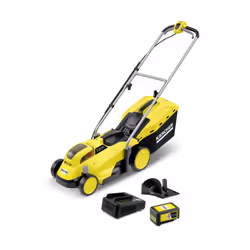 Kärcher LMO 18-33 Battery Set, Tondeuse à gazon poussée, 33 cm, 3,5 cm, 6,5 cm, 35 L, Noir, Jaune