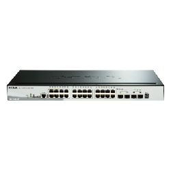 D-Link DGS-1510-28P commutateur réseau Géré L3 Gigabit Ethernet (10/100/1000) Connexion Ethernet, supportant l'alimentation via ce port (PoE) Noir (DGS-1510-28P)