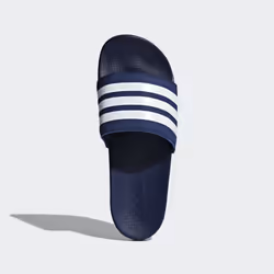 Adidas Adilette Cloudfoam Plus Stripes Mâle Bleu, Blanc