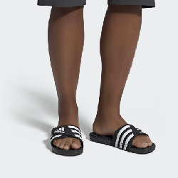 Adidas Adissage Slides Unisexe Noir, Blanc
