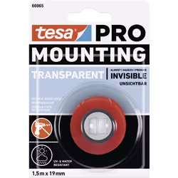 Tesa - Mounting pro Transparent 66965-00000-00 Ruban de montage transparent (l x l) 1.5 m x 19 mm 1 pc(s) W692992