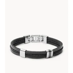 Fossil JF03686040 bracelet Mâle Cuir, Métal