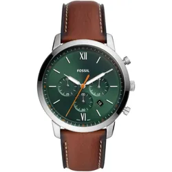 Fossil Neutra Minimalist Montre bracelet Mâle Mécanique (enroulage manuel) Vert Argent