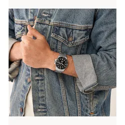 Fossil FS5952 montre Montre bracelet Mâle Quartz Argent