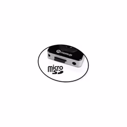 Memup Square Lecteur MP3 Noir, Argent