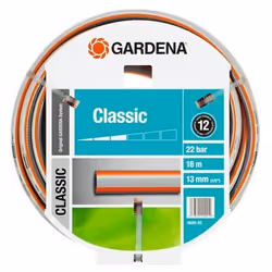 Gardena 18001-20, 18 m, Gris, Orange, Tuyau seulement, 22 bar