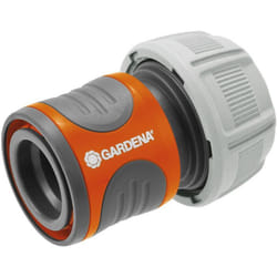 Gardena 18216-20 raccord des tuyaux d'eau Connecteur de tuyau Plastique, Caoutchouc Gris, Orange