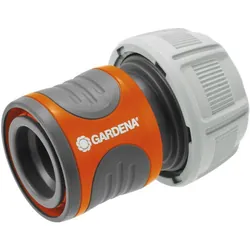 Gardena 18216-20 raccord des tuyaux d'eau Connecteur de tuyau Plastique, Caoutchouc Gris, Orange