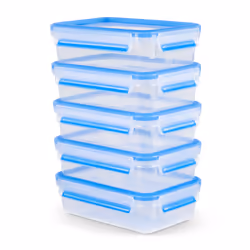 Tefal MasterSeal N10307 Rectangulaire Boîte 0,8 L Bleu, Transparent 5 pièce(s) - Vue supplémentaire 5