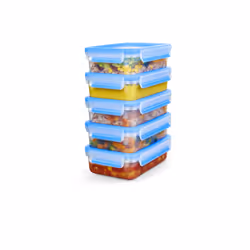 Tefal MasterSeal N10307 Rectangulaire Boîte 0,8 L Bleu, Transparent 5 pièce(s) - Vue supplémentaire 7