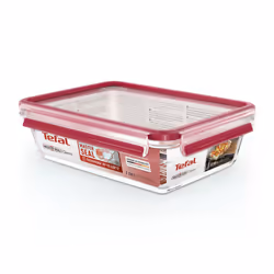 Tefal MasterSeal N1041110 boîte hermétique alimentaire Rectangulaire 2 L Transparent, Rouge - Vue supplémentaire 4