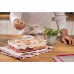 Tefal MasterSeal N1041210 boîte hermétique alimentaire Rectangulaire 3 L Transparent, Rouge - Vue supplémentaire 2