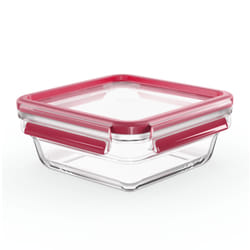 Tefal MasterSeal N1041410 boîte hermétique alimentaire Carré 0,8 L Transparent, Rouge
