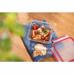 Tefal MasterSeal N1041410 boîte hermétique alimentaire Carré 0,8 L Transparent, Rouge
