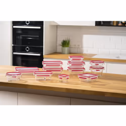 Tefal MasterSeal N1041410 boîte hermétique alimentaire Carré 0,8 L Transparent, Rouge - Vue supplémentaire 5