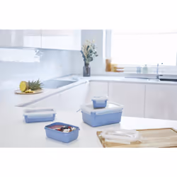 EMSA CLIP & CLOSE N1030810 boîte hermétique alimentaire Rectangulaire Régler Bleu 4 pièce(s) - Vue supplémentaire 6