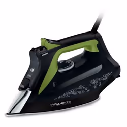 Rowenta DW6330 Eco Intelligence, Fer à repasser à sec ou à vapeur, Microsteam 400 HD soleplate, 180 g/min, Noir, Vert, 45 g/m ...