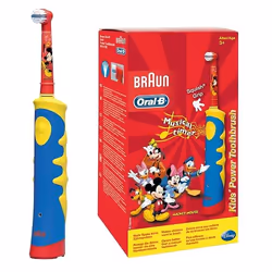 Oral-B Kids, Enfant, Brosse à dents rotative oscillante, Sensible, 7600 mouvements par minute, Multicolore, Batterie