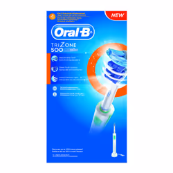 Oral-B TriZone 500, Adulte, Brosse à dents rotative oscillante, Soin quotidien, Nettoyage en profondeur, 20000 mouvements par ...