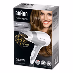Braun Silk-épil 5 HD580 sèche-cheveux 2500 W Argent, Blanc - Vue supplémentaire 4