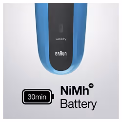 Braun Series 3 310s Rasoir à grille Tondeuse Noir, Bleu - Vue supplémentaire 3
