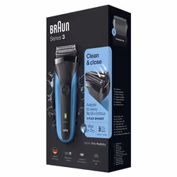 Braun Series 3 310s Rasoir à grille Tondeuse Noir, Bleu - Vue supplémentaire 6
