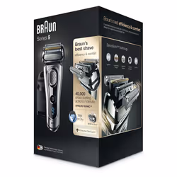 Braun 9290cc Rasoir à grille Tondeuse Noir, Argent