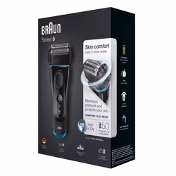 Braun Series 5 5140s Rasoir à grille Tondeuse Noir, Bleu - Vue supplémentaire 5