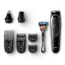 Braun Multigroomer MGK5060 tondeuse à barbe AC/Batterie 13 2,1 cm Noir, Gris