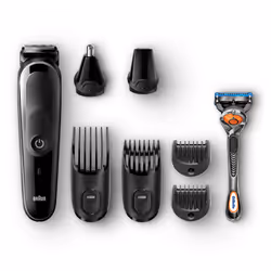 Braun Multigroomer MGK5060 tondeuse à barbe AC/Batterie 13 2,1 cm Noir, Gris
