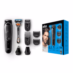 Braun Multigroomer MGK5060 tondeuse à barbe AC/Batterie 13 2,1 cm Noir, Gris