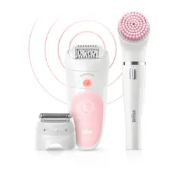 Braun Silk-épil 5 Wet&Dry 81683688 épilateur 28 pince(s) Blanc, Rose