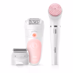 Braun Silk-épil 5 Wet&Dry 81683688 épilateur 28 pince(s) Blanc, Rose - Vue supplémentaire 2
