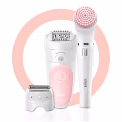 Braun Silk-épil 5 Wet&Dry 81683688 épilateur 28 pince(s) Blanc, Rose - Vue supplémentaire 3