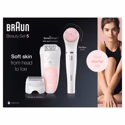 Braun Silk-épil 5 Wet&Dry 81683688 épilateur 28 pince(s) Blanc, Rose - Vue supplémentaire 4