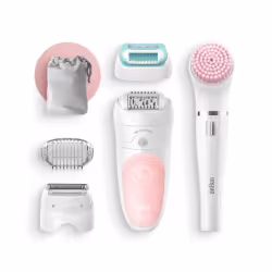 Epilateur Braun Silk-épil Beauty Set 5 5-875 Wet & Dry avec 3 accessoires dont Braun FaceSpa - Coffret premiers pas épilation ...