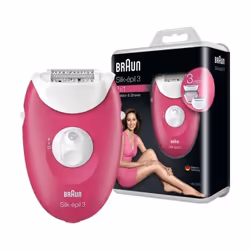 BRAUN Silk Epil 3 - Système doté de 20 pincettes - Rouleaux de massage Système de massage haute fréquence - Système SoftLiftT ...
