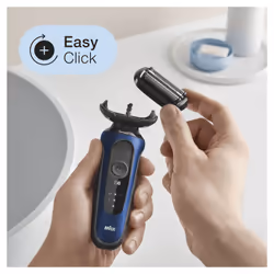 Braun Series 6 60-B1000s Rasoir à grille Bleu - Vue supplémentaire 5