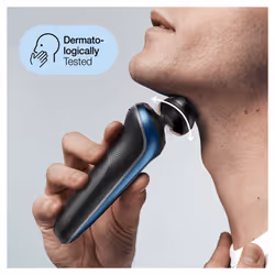 Braun Series 6 60-B1000s Rasoir à grille Bleu - Vue supplémentaire 7