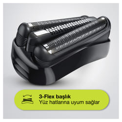 Braun Series 3 310BT Rasoir à grille Tondeuse Noir, Bleu