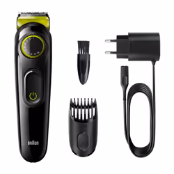 Facilitez-vous au maximum l’entretien de votre barbe courte ou moyenne. La tondeuse à barbe Braun Beard Trimmer BT3221 s’occupe de tout ou presque. Elle excelle par son incroyable puissance et par ses lames inusables qui domptent rapidement tous les types de barbes