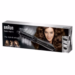 Braun Satin Hair 5 AS 530 Brosse soufflante à air chaud Noir, Argent, Violet 1000 W 2 m