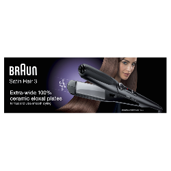 Braun Satin Hair 3 ST 310 Fer à lisser À chaleur Noir, Argent 2 m