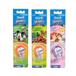 La tête de rechange pour brosse à dents Oral B Stages Power EB10 Mickey Mouse vous aidera à atteindre une hygiène dentaire parfaite. Changer régulièrement votre brossette vous garantit le nettoyage parfait de vos dents
