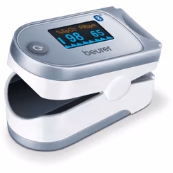 Loxymètre de pouls mesure votre saturation pulsée en oxygène et votre fréquence cardiaque. Grâce à la fonction Bluetooth® 