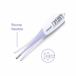 Thermomètre numérique basal avec embout flexible pour contrôler votre cycle pour la planification familiale naturelle