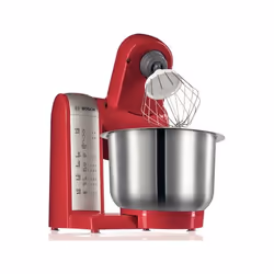 Bosch MUM48R1 robot de cuisine 600 W 3,9 L Rouge, Acier inoxydable, Blanc