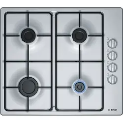 Bosch Serie 2 PBP6C5B80O plaque Acier inoxydable Intégré Gaz 4 zones