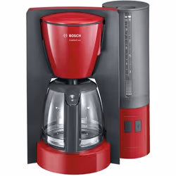 Bosch TKA6A044, Machine à café filtre, Café moulu, 1200 W, Anthracite, Rouge