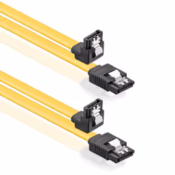 deleyCON SATA 3 6Gbit/s + 4pin 2x SATA câble SATA SATA 7-pin Noir, Jaune - Vue supplémentaire 7